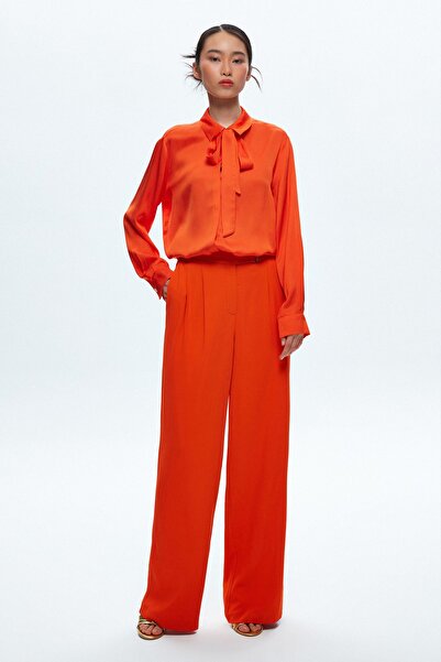 adL Mert Aslan Metal Tokalı Pileli Bol Pantolon