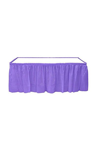 Roll-Up Purple Lilac Plastic Table Skirt 75 X 4.26 Cm