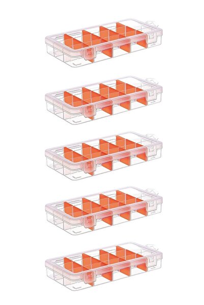 Pony Hobby 3 منظمات قابلة للتعديل مكونة من 15 حجرة - صندوق مجوهرات