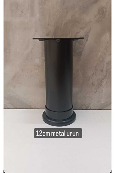 Burak metal fırın boya matsiyah alttan ayarlı mobilya ayağı (12cm) diğer tüm ...