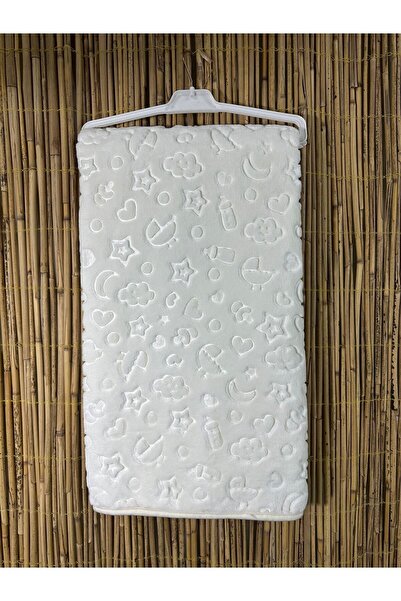 Golden Kendinden Desenli Peluş Kız Erkek Bebek Battaniyesi