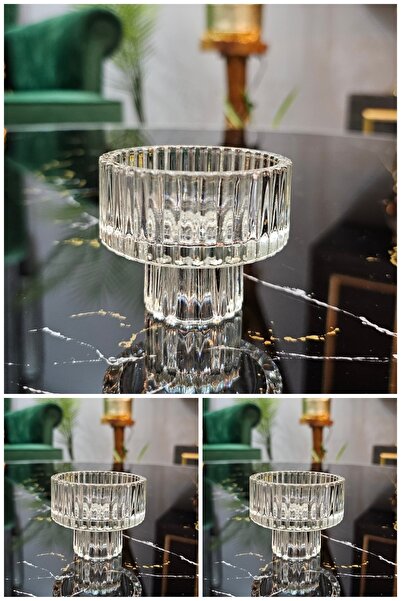 Gülümseten Avm Gülümseten Avm 3 lü Cam Origami Mini Sunumluk Lokumluk Kahve Y...