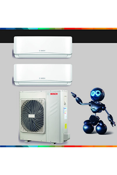 Bosch Multi Kaset Tipi Inverter Klima 21000 Btu 1 Dış + 2 Iç Ünite 9000 + 18000  bosch918