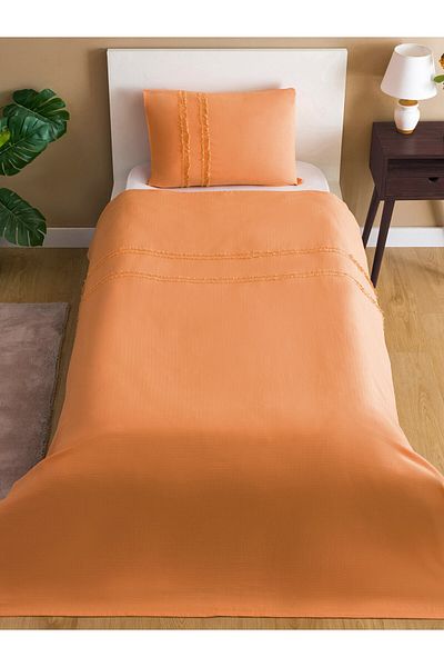 LC Waikiki Baumwoll-Flach-Einzel-Piqué-Set dünn – 160 x 220 cm