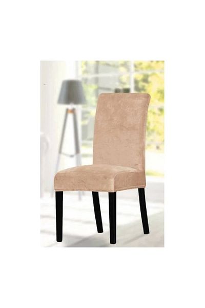 Bright Home βελούδινο κάλυμμα καρέκλας, κάλυμμα καρέκλας με λάστιχο, (1 συσκευασία των 6 τεμαχίων)