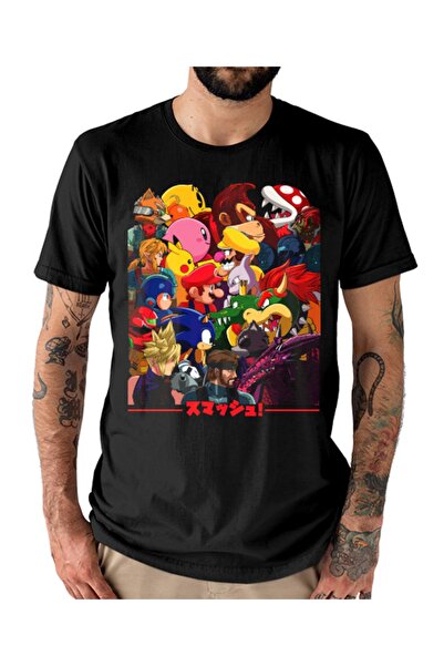 GALASHOP سوبر سماش بروس. تي شيرت للجنسين