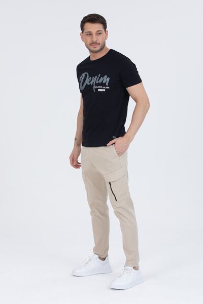 Wise Чоловічі бавовняні штани з поясом у подарунок