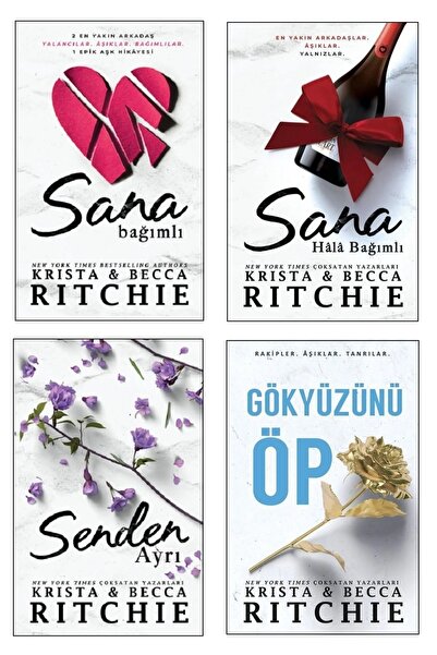 Martı Yayınları Krista & Becca Ritchie 4 Kitaplık Set (SAna Bağımlı # Sana Ha...