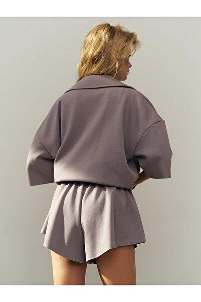 MAI STUDIOS CO. Kinsley laza lila rövidnadrág szett