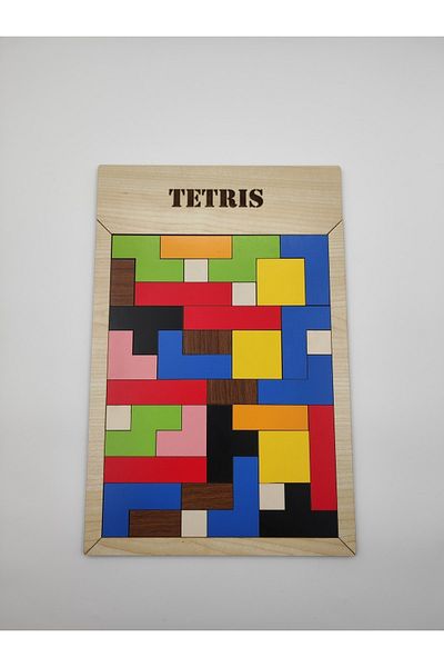 İCONS MONTESSORI WOODEN TETRIS PUZZLE INTELLIGENCE GAME