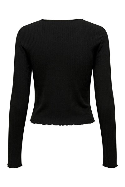 ONLY Top scurt cu gât rotund ONLEMMA L/S NOOS JRS