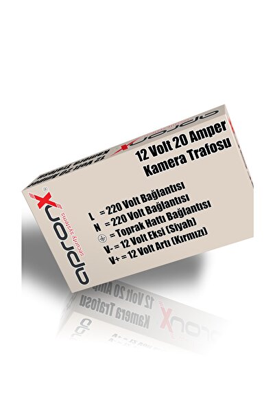 APRONX 12 Volt 20 Amper Metal Adaptör Güvenlik Kamerası Trafosu Kamera Adaptörü