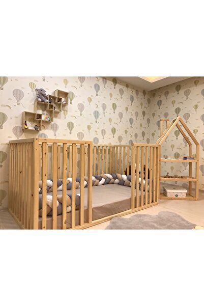 woodandmontessori Montessori Bebek Ve Çocuk Karyolası Doğal Ahşap Yatak