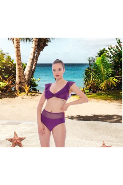 Shopiolog Σετ μπικίνι με φιόγκο με λεπτές τιράντες