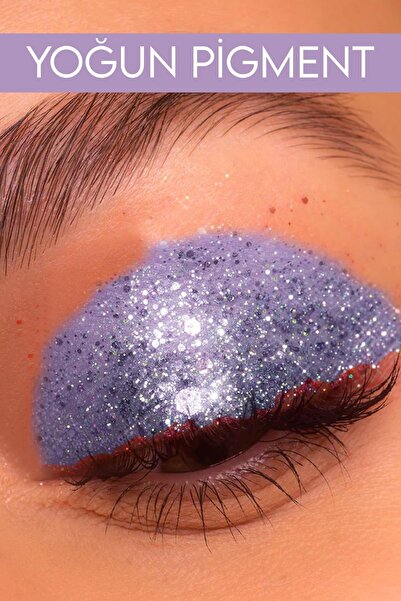 MUJGAN 12'li Glitter Paleti Blue Berry Mavi