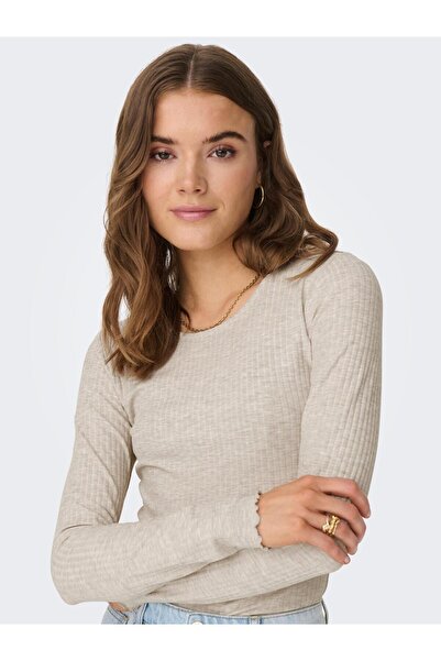 ONLY ONLEMMA L/S O-NECK SHORT TOP NOOS JRS