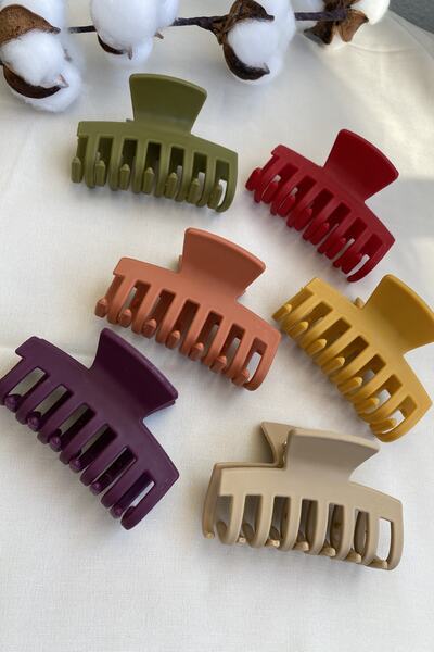 Tahtakaledeyim إبزيم مزلاج نسائي مكون من 6 قطع بألوان الخريف