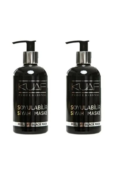 Kuaf Soyulabilr Siyah Maske 2 Adet x 250 ml
