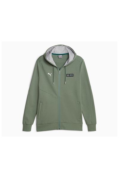 Puma Ανδρικό casual μπουφάν Mercedes Hooded Sweat Jacket 62114707   Πράσινο