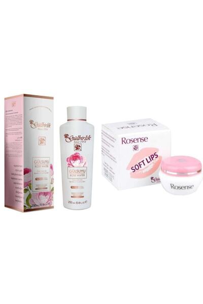 Gülbirlik Gülsuyu 250 ml rosense Soft Lips Dudak Lipi 5 ml Hediye