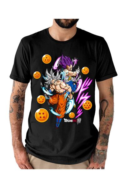 GALASHOP DRAGON BALL SÜPER GOKU VE VEGETA UNİSEX TİŞÖRT
