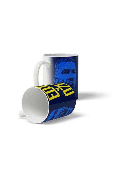 OFFSIDE Edin Dzeko Navy Blue - Yellow Printed Mug