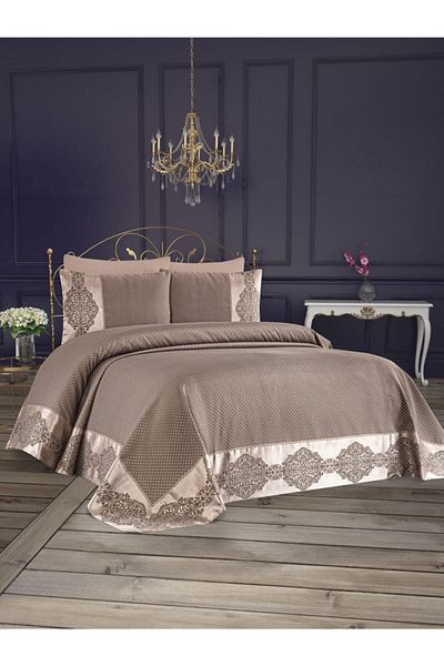 Homeart Διπλό Κάλυμμα Κρεβατιού Sultana Fiberless Jacquard Seersucker Ύφασμα King Size - Διαστάσεις 265*265