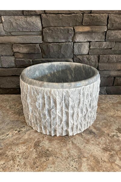 Polen Stone Gri Mermer Patlatma Modelli Hamam Kurnası