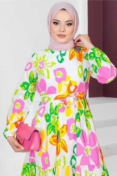 benguen Φούξια 450 Φόρεμα Hijab με σχέδια