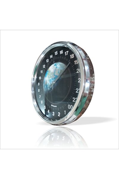 M3DECORİUM Büyük 32 cm Parlak Çerçeveli İlginç Gemici Denizci Havacı 24 Saat ...