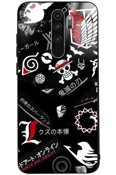 WANNA PROTECT Xiaomi Redmi Note 8 Pro Kamera Korumalı Anime Premium Desenli G...