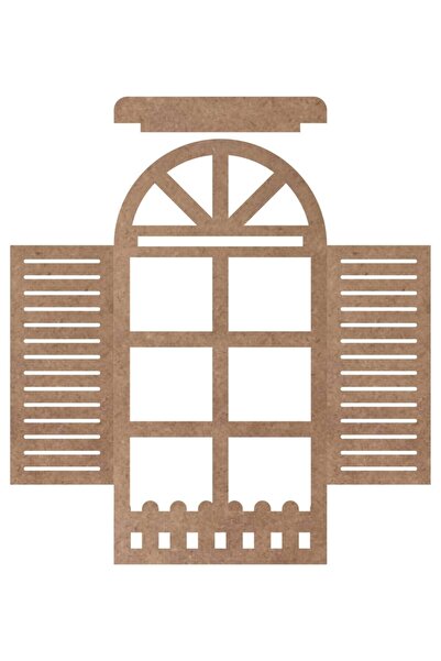 ahşapdekor Dekoratif Ahşap Panjur Raf