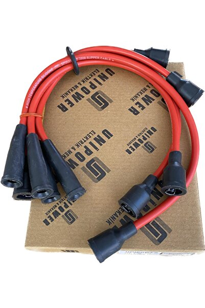 UNIPOWER 1600 Doğan Kartal Şahin 131 Düz Motor Buji Kablosu Performans Kırmız...