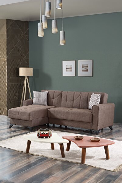 ASTRA MOBİLYA Astra Gent Köşe Koltuk Takımı - Kahve