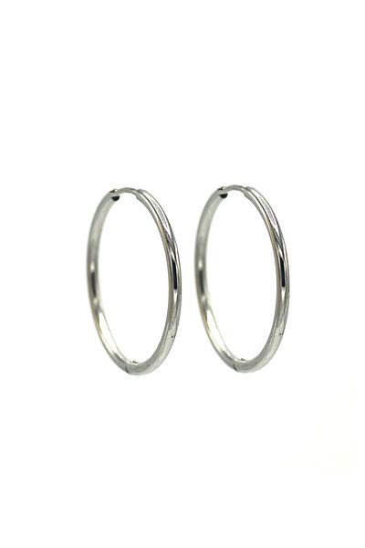 Begonia Accessories Silver Color Surgical Steel Hoop Earring 12 mm unisex