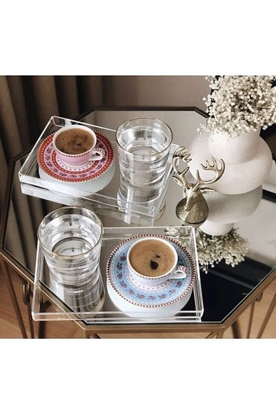 Akyelone 22/14 Transparent Plexiglass Decorative Presentation Tray Quantity