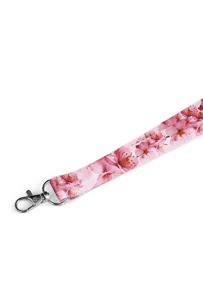 MAGNA TEKNOLOJİ Sakura Japon Çiçeği Boyun Askı İpi 2cm Genişlik Ve Güvenlik K...