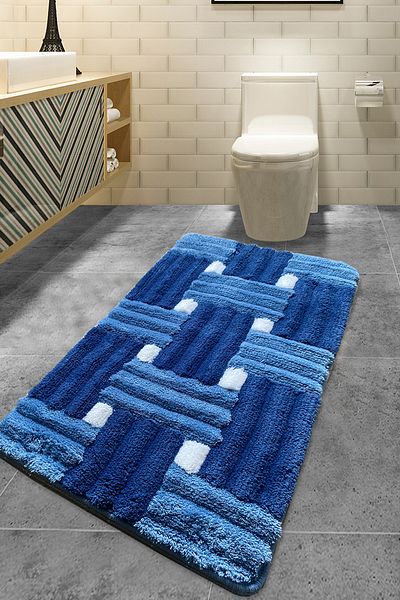 Chilai Home Πλακάκι μπάνιου Pıazza Blue 70x120 cm Ακρυλικό