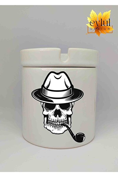 Eylül Design الجمجمة تحت عنوان مطبوعة تصميم خاص مطبوعة السيراميك منفضة سجائر ...