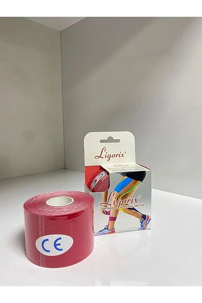 Ligorix Kinesio Tape Pain Tape 3 ΤΕΜΑΧΙΑ ΚΟΚΚΙΝΟ 5cm X 5m