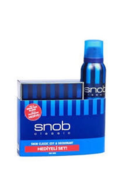 Snob Classic Edt 100 ml Erkek Parfümü  + Snop Deodorant 150 ml