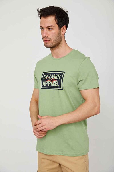 Cazador Ανδρικό μπλουζάκι με στάμπα Jazz 4206 Crew Neck