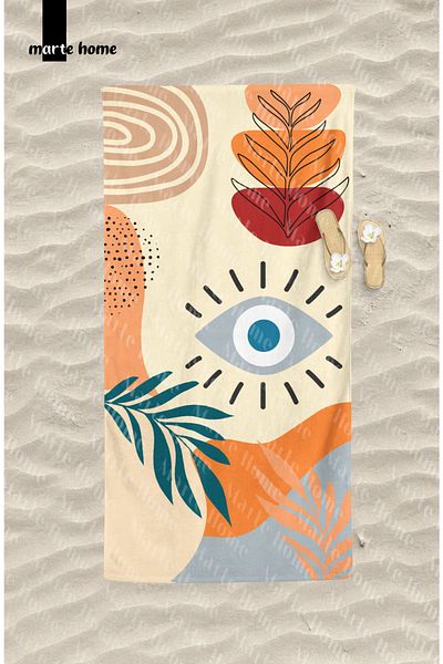 Marte Home COLORFUL PRINTED BEACH TOWEL