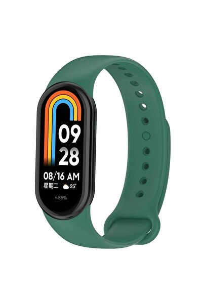 Alstrap Xiaomi Mi Band 8/Band 9/Band 10 Uyumlu Metal Tırnaklı Uzun Ömürlü Sil...