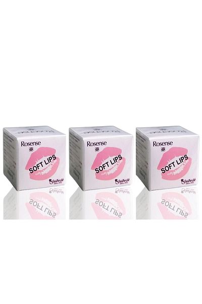 Rosense Soft Lips Lip Vaseline - 5ml Gülbirlik, 3 Pieces