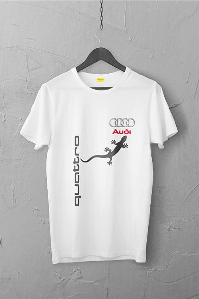 Tospikten Μπλουζάκι Audi Quattro Unisex Premium - Σχεδιασμένο, No Cracking Fade / Αυτοκίνητο