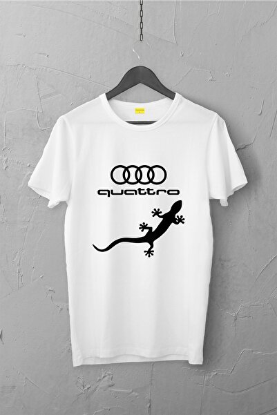 Tospikten تي شيرت أودي كواترو بريميوم للجنسين - مصمم، لا يتلاشى التشقق / السي...