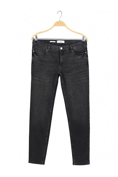 MANGO Woman Women's Black Trousers 87103263