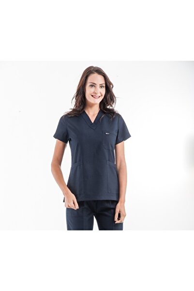 Trendform سترة علوية من الجيرسيه برقبة على شكل حرف V للممرضات والأطباء وطبيب ...
