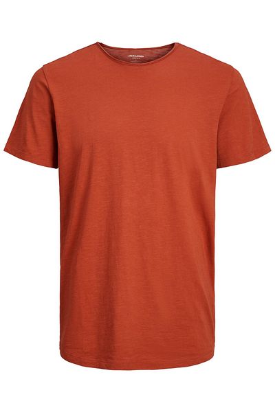 Jack & Jones T-Shirt BASHER Kurzarmshirt mit Rundhalsausschnitt mit offenen Kanten